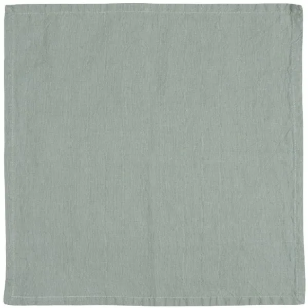 Ib Laursen Stoffserviette Freja Leinen-Baumwolle Mint Green