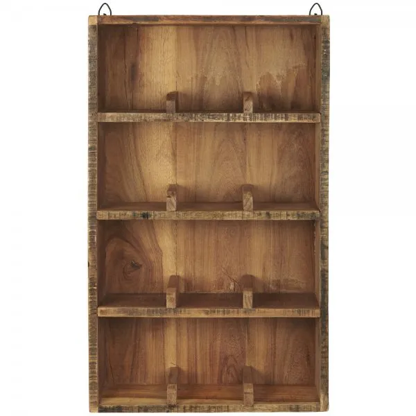 Ib Laursen Tassenregal Braun mit 12 Fächer UNIKA