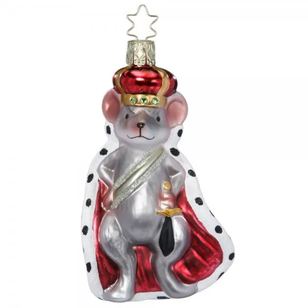 Inge Glas Christbaumschmuck Mäusekönig (12cm)