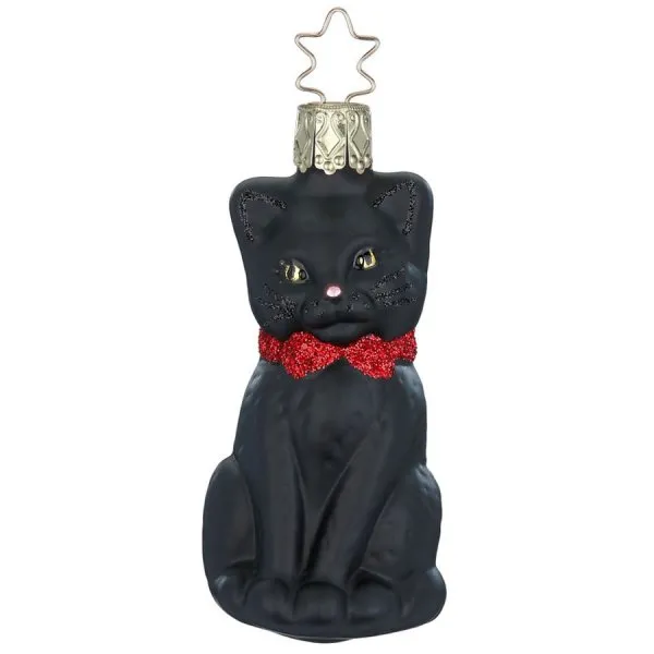 Inge Glas Christbaumschmuck Schmusekätzchen Schwarz