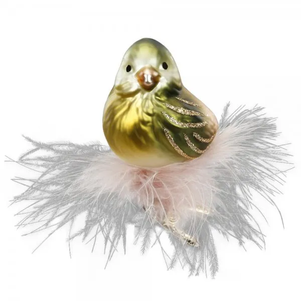 Inge Glas Christbaumschmuck Wipfelsänger (7cm)