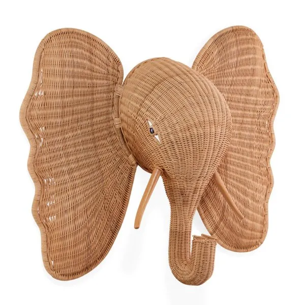 Jonathan Adler Wanddekoration Wicker Elefant