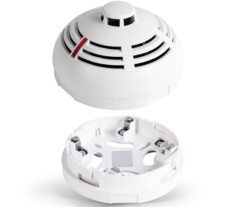 Rauchmelder 12-24VDC kabelgebunden Multikriterienmelder mit Sockel DC-Schaltkontakt