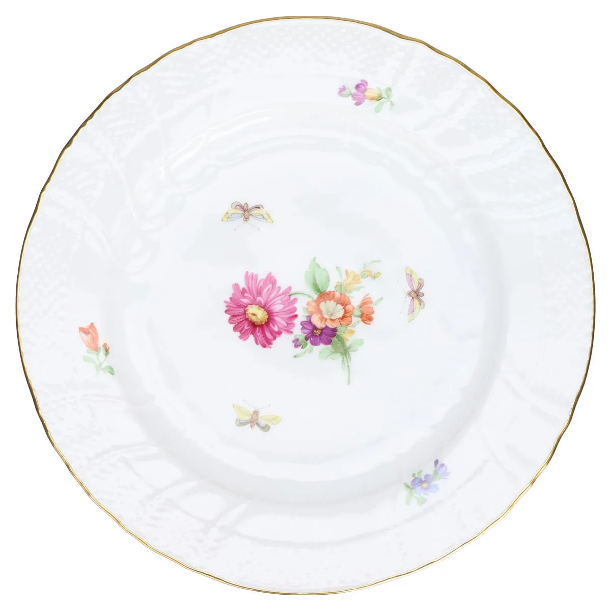 Kuchenteller - KPM Berlin Neuosier Bunte Blumenmalerei