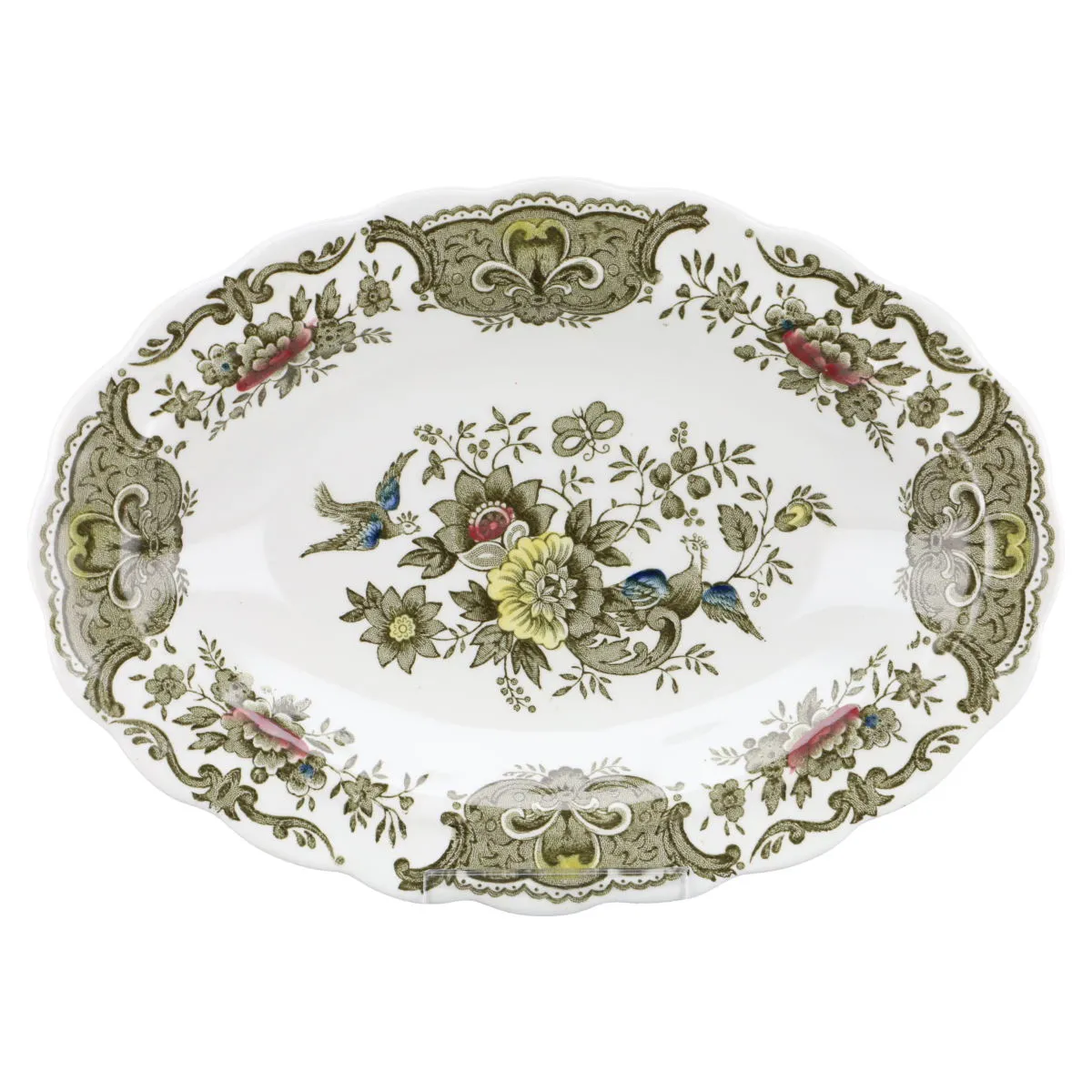 Beilagenschale oval - Ridgway Windsor grün