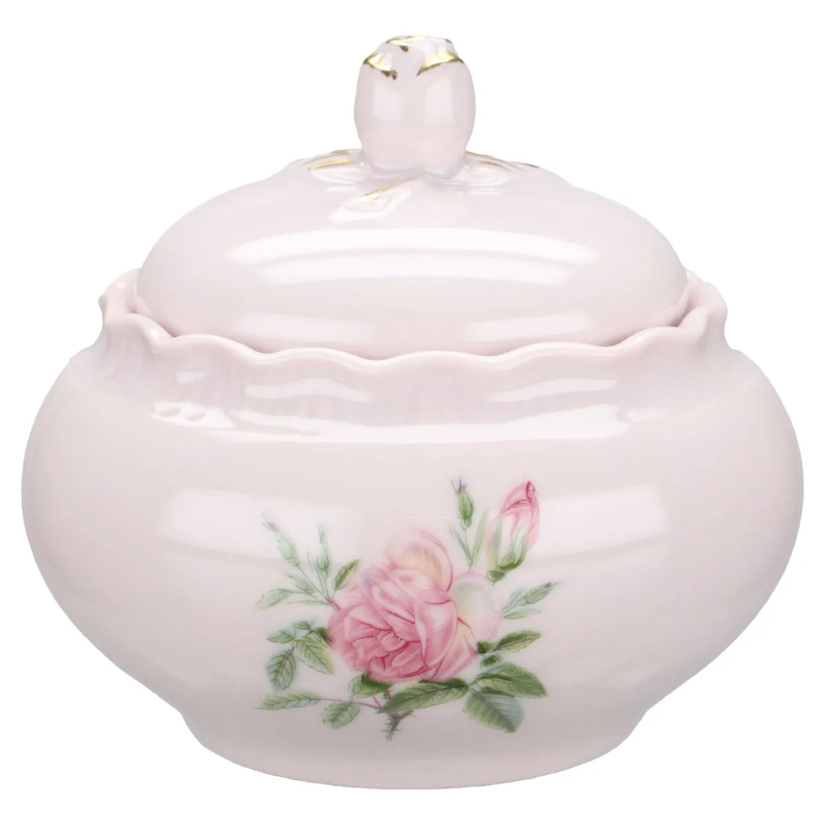Zuckerdose klein - Hutschenreuther Porcelaine Rosé Désirée Angelique