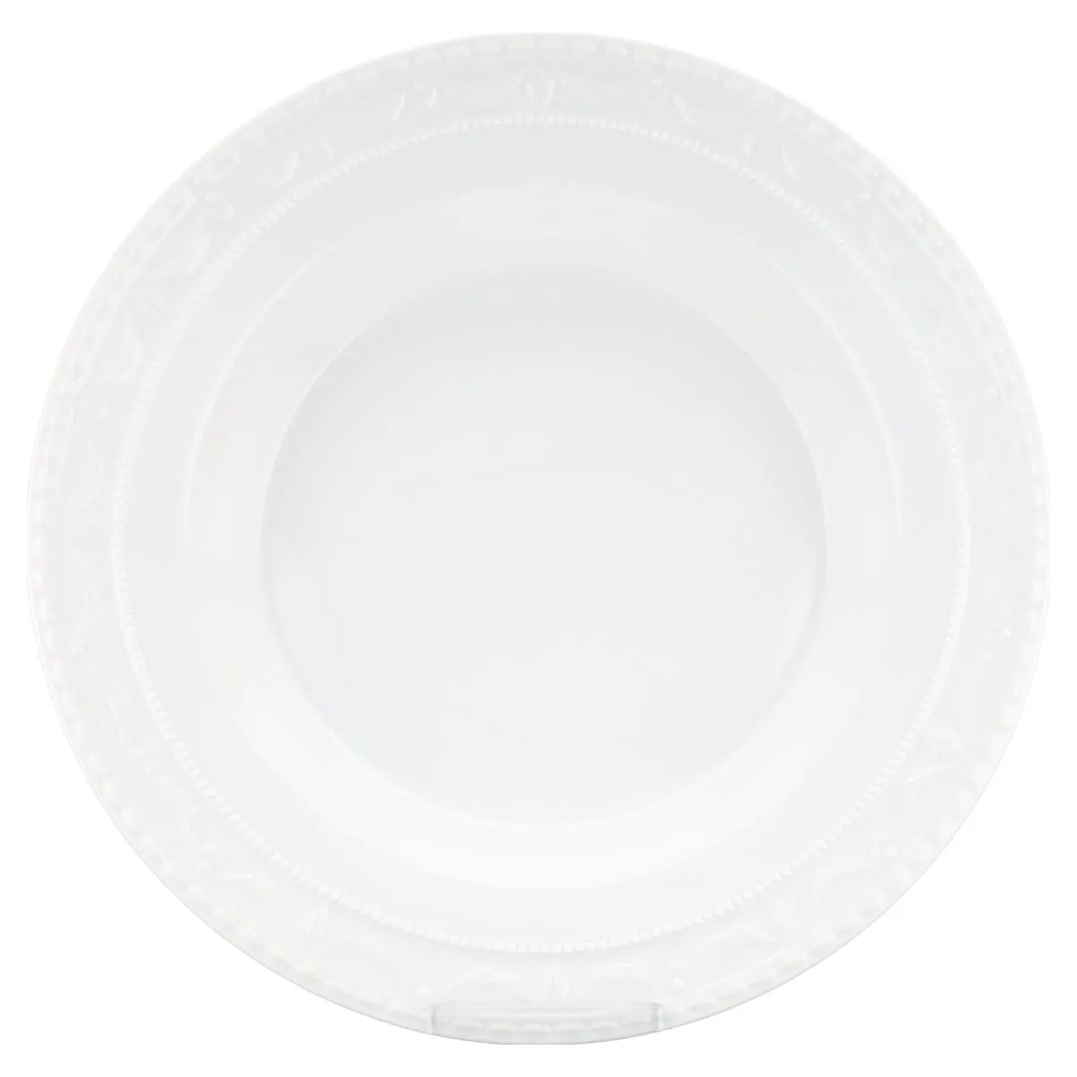 Suppenteller - KPM Berlin Kurland I.Wahl Dekor uni weiß