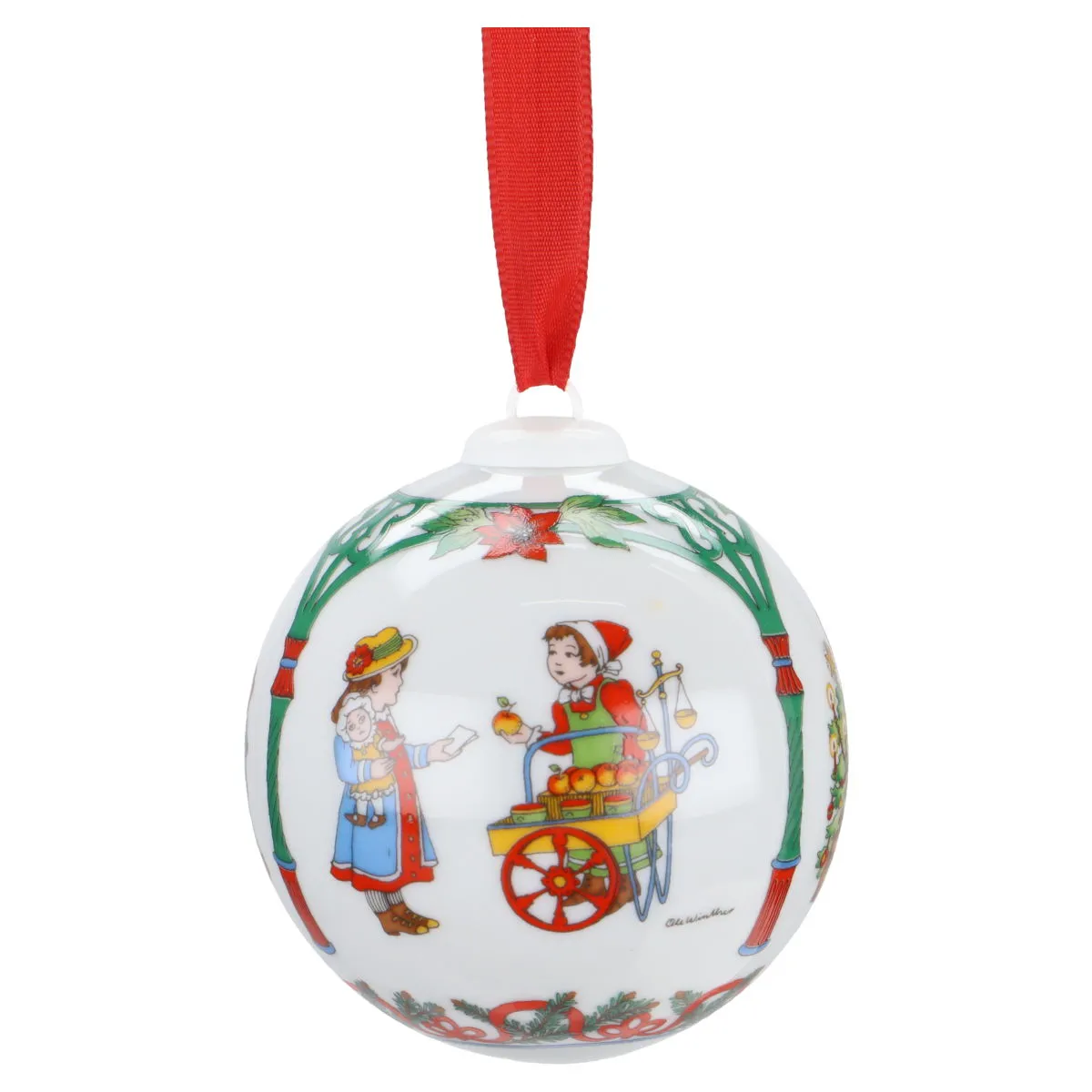 Weihnachtskugel 1998 - Kaufladen - Hutschenreuther Weihnachtsartikel Weihnachtskugeln ohne OVP