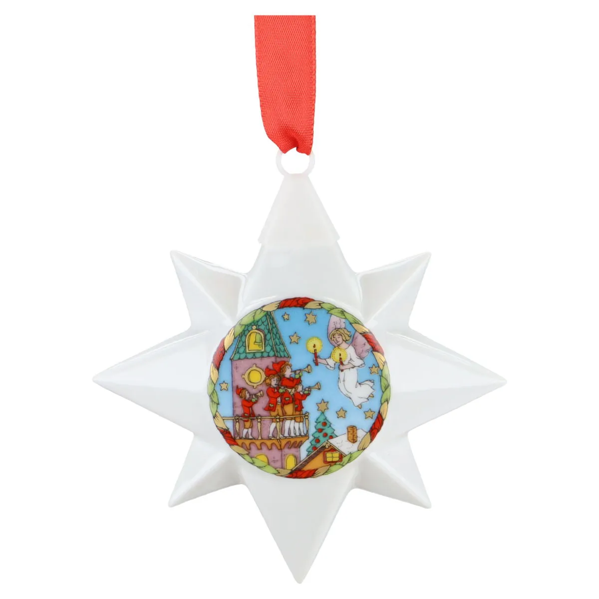 Weihnachtsstern 1995 - Turmbläser - Hutschenreuther Weihnachtsartikel Weihnachtsstern mit OVP