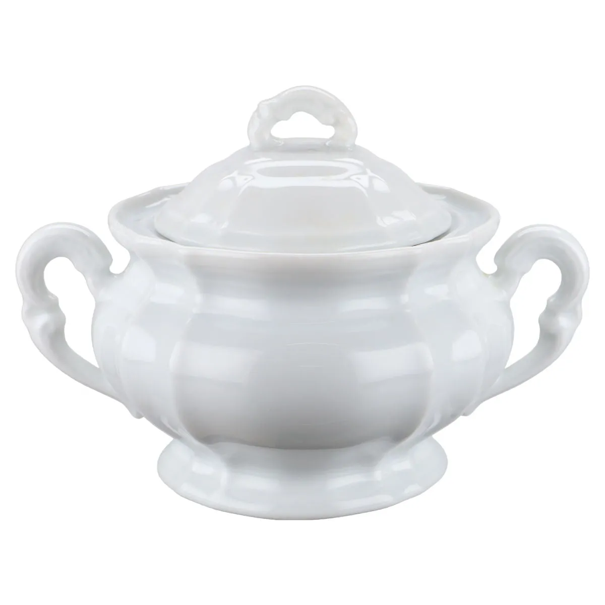 Zuckerdose - Fürstenberg Anna Carina Dekor weiß