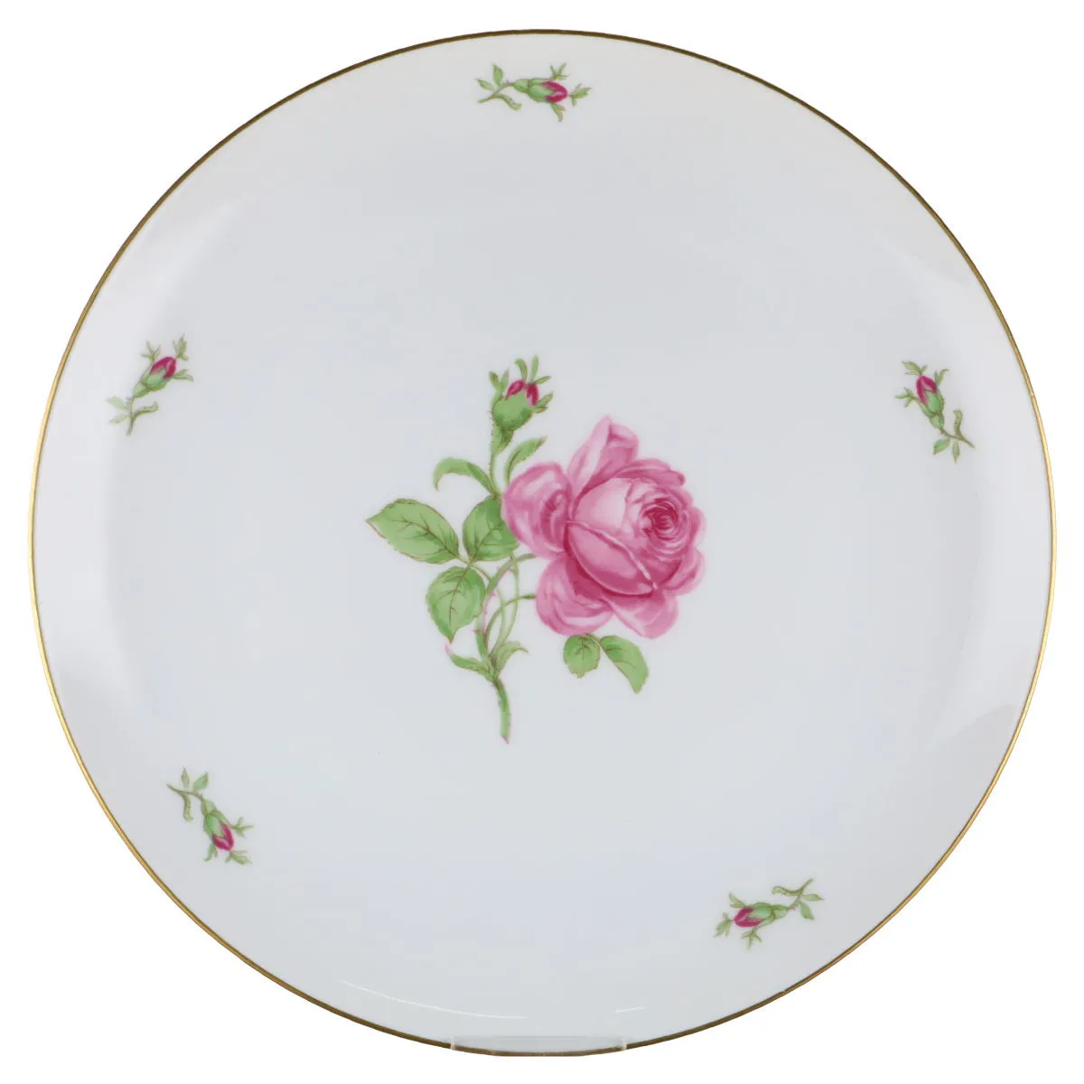 Speiseteller Coupteller - Fürstenberg Alt Fürstenberg Rote Rose 02171