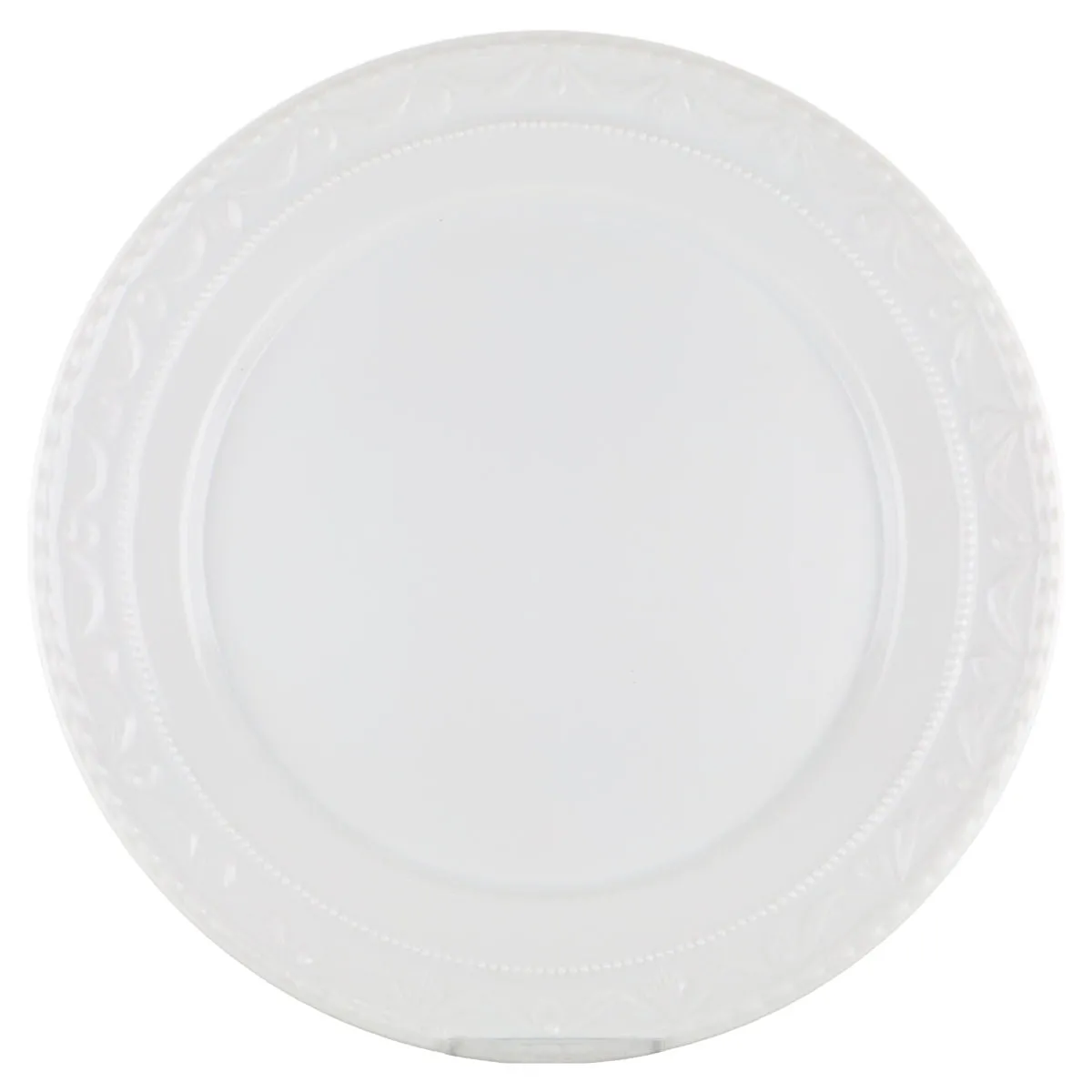 Kuchenteller - KPM Berlin Kurland I.Wahl Dekor uni weiß