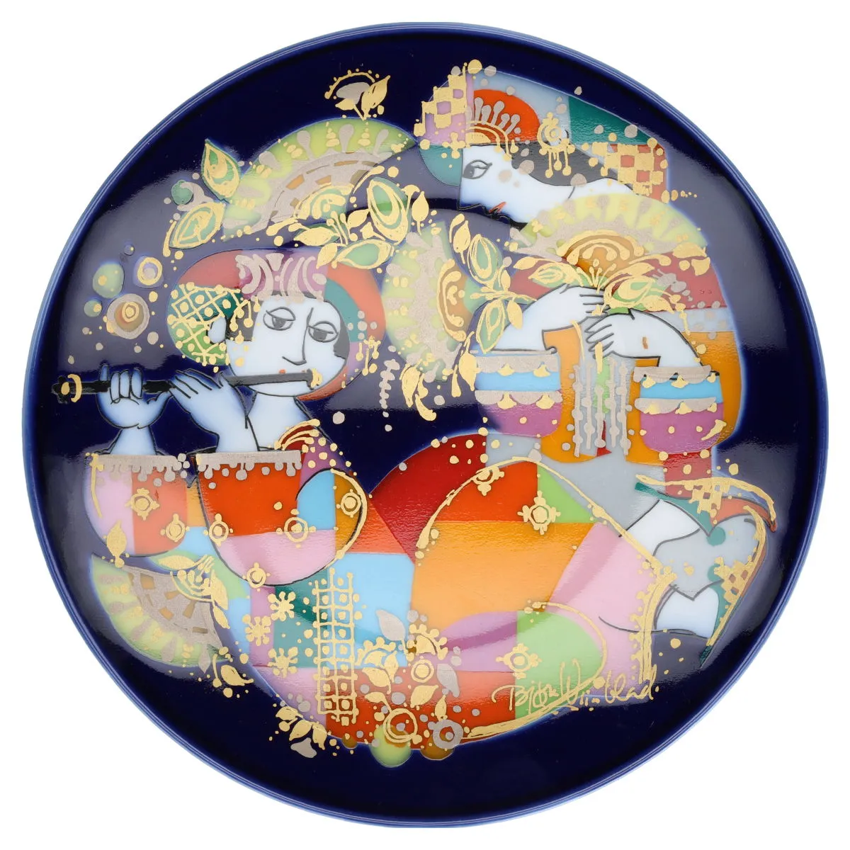 Sammelteller Wandteller Motiv 1 - Ouvertüre - Rosenthal Björn Wiinblad Orientalische Nachtmusik