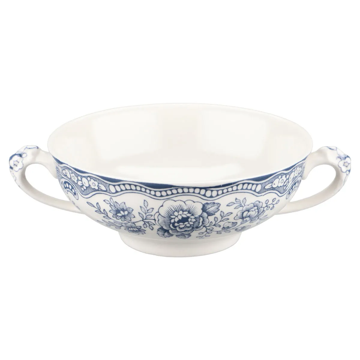 Suppentasse - Crown Ducal Bristol blau