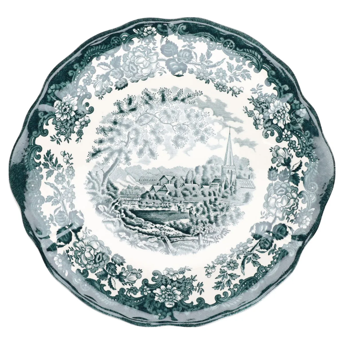 Kuchenplatte mit Griffen - Palissy Avon Scenes grün