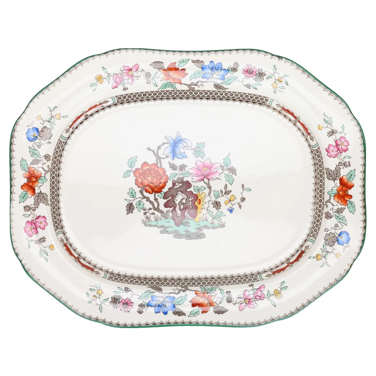 Fleischplatte maxi - Spode Copeland Chinese Rose