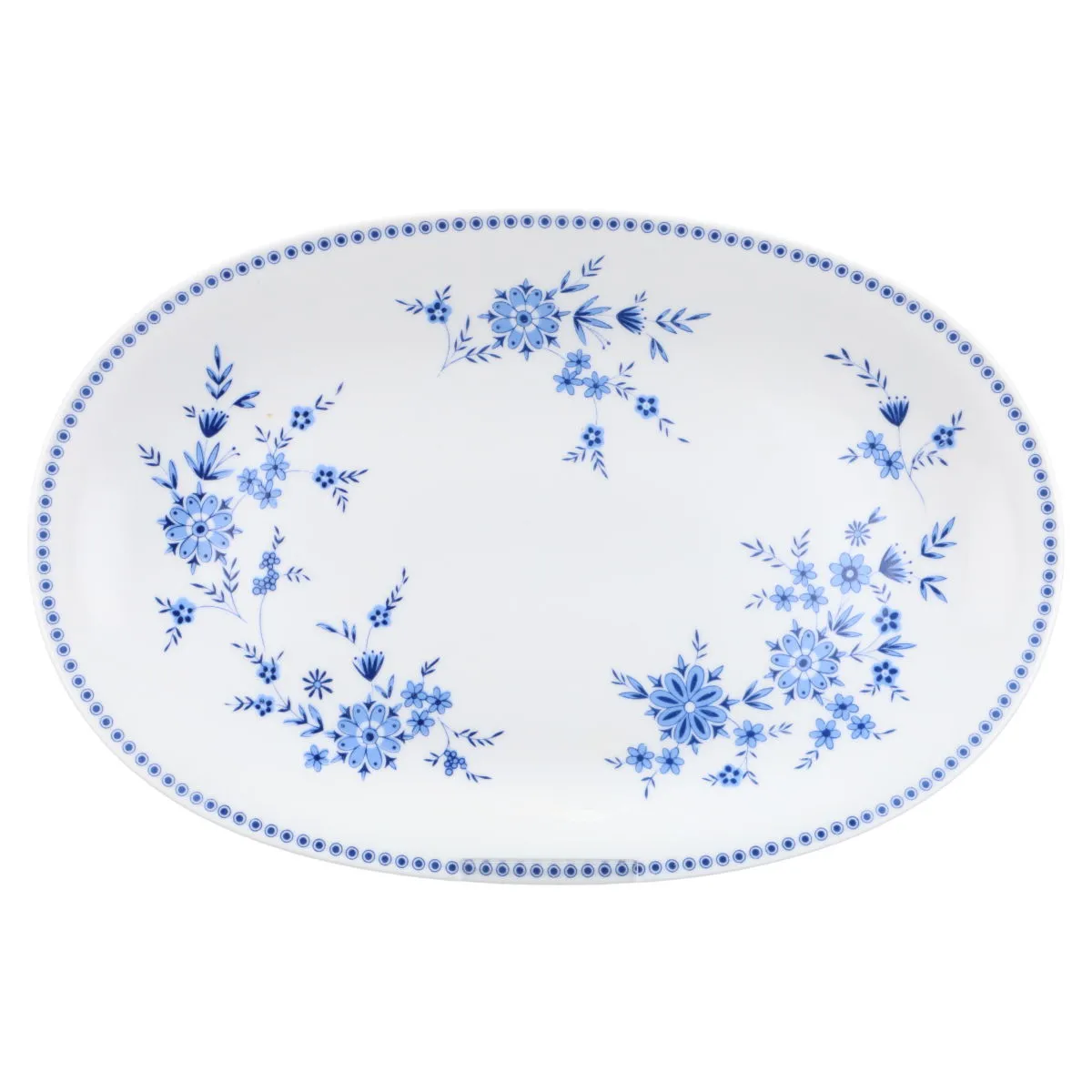 Fleischplatte mittelgroß - Seltmann Weiden Isolde altes Modell Bayerisch Blau