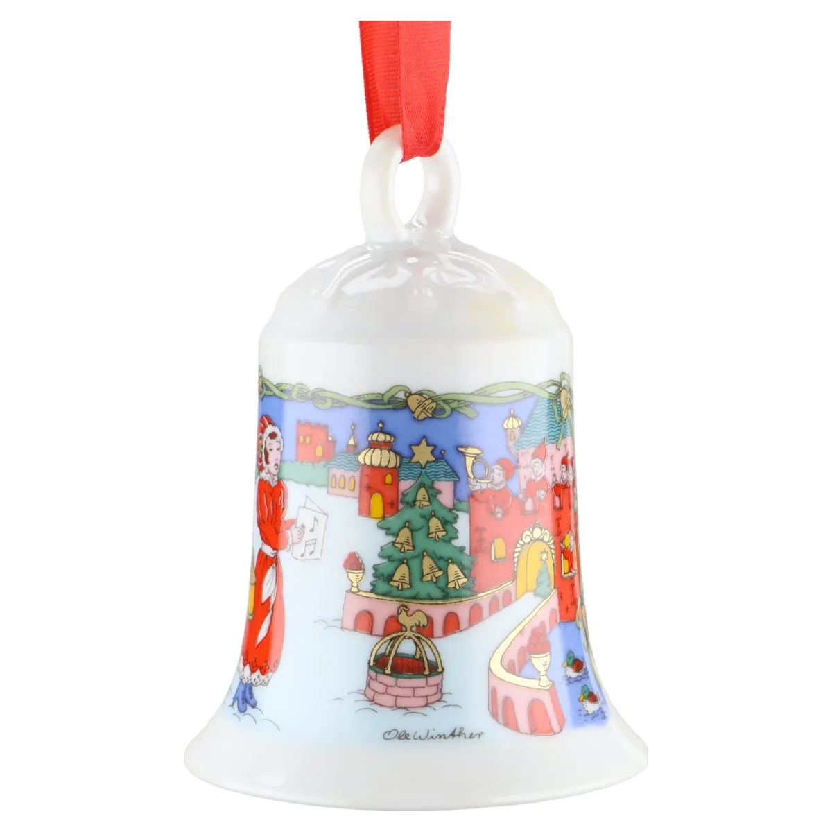 Weihnachtsglocke 1996 - In der Burg - Hutschenreuther Weihnachtsartikel Weihnachtsglocken ohne OVP