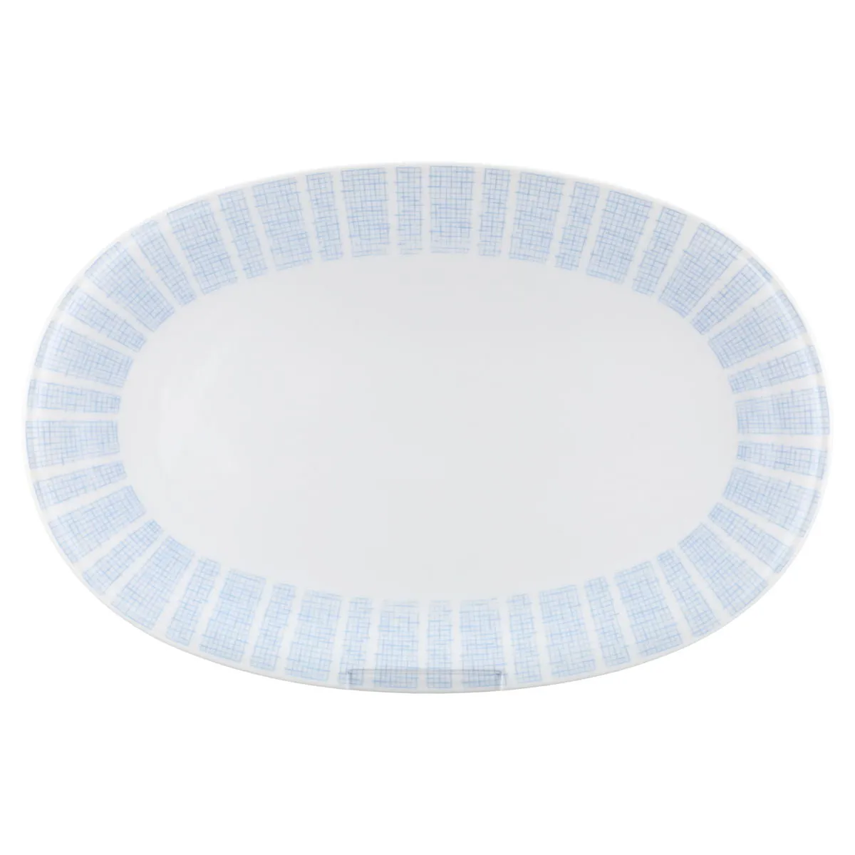 Fleischplatte klein - Seltmann Weiden Isolde altes Modell Blaues Bastdekor