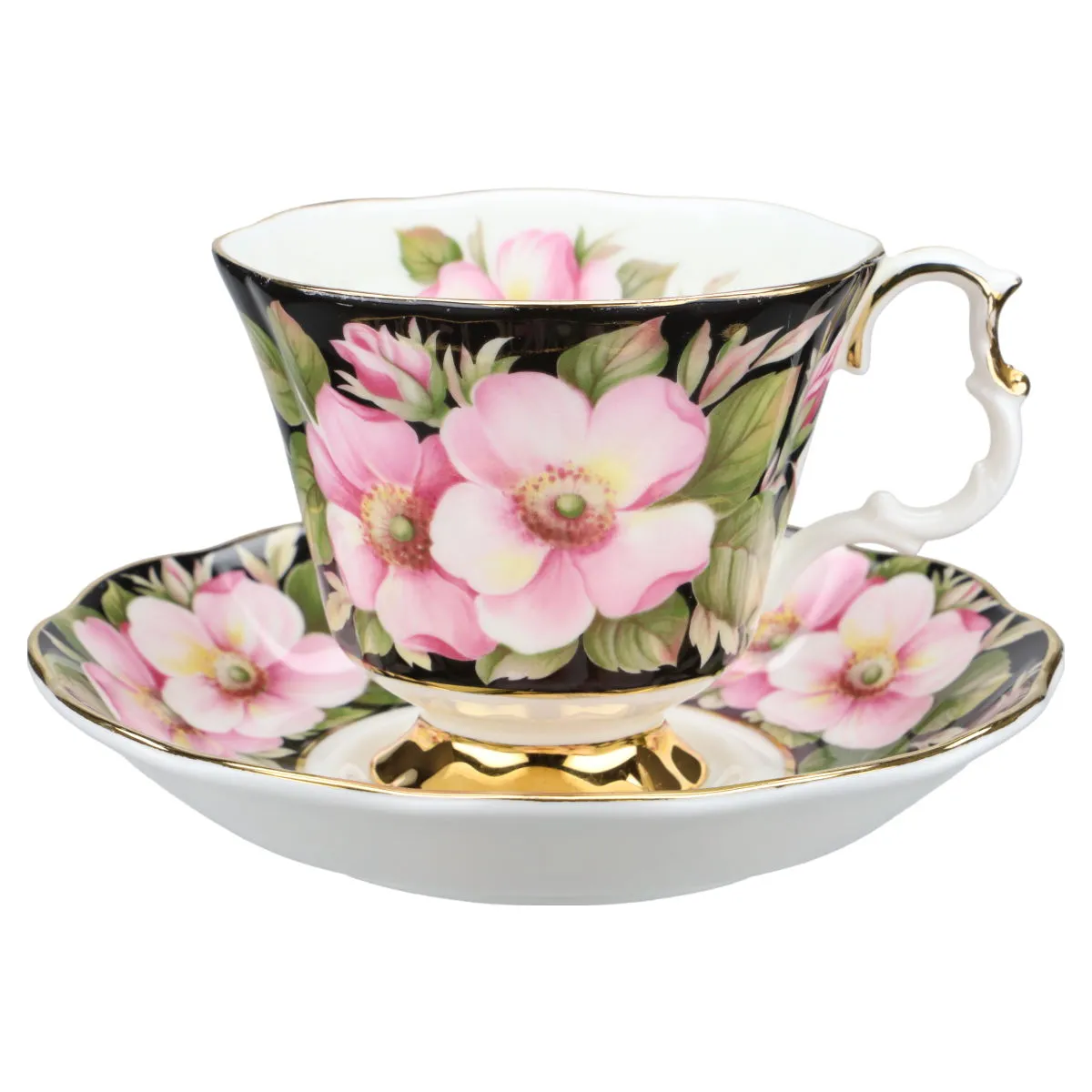 Kaffeetasse mit Untere Alberta Rose - Royal Albert Provincial Flowers
