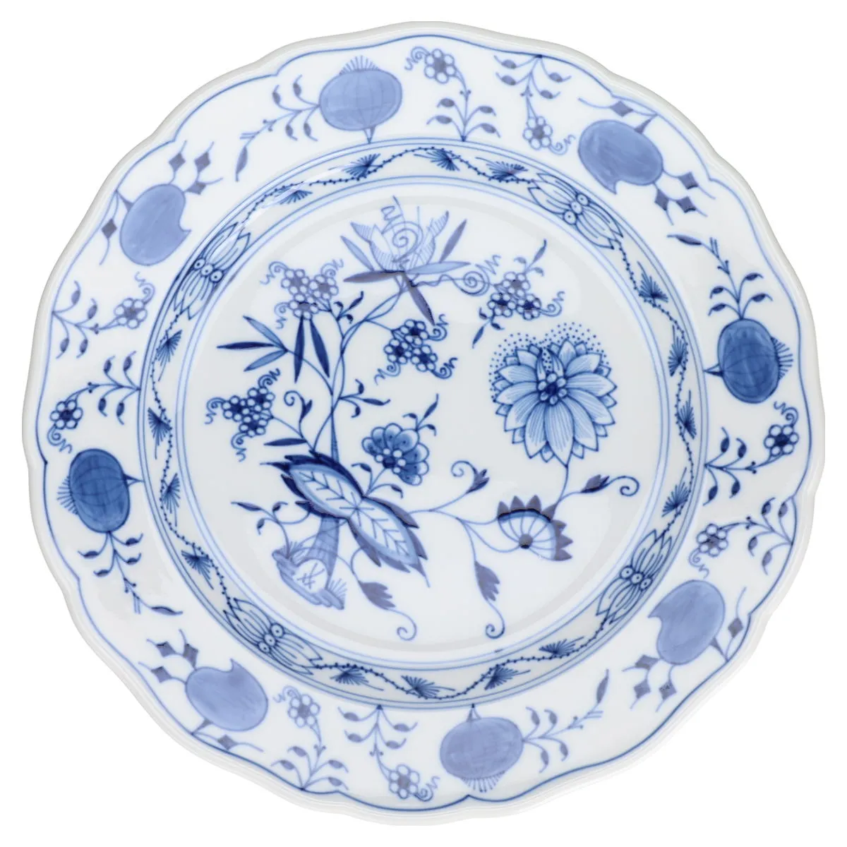 Speiseteller - Meissen Neuer Ausschnitt I.Wahl Zwiebelmuster