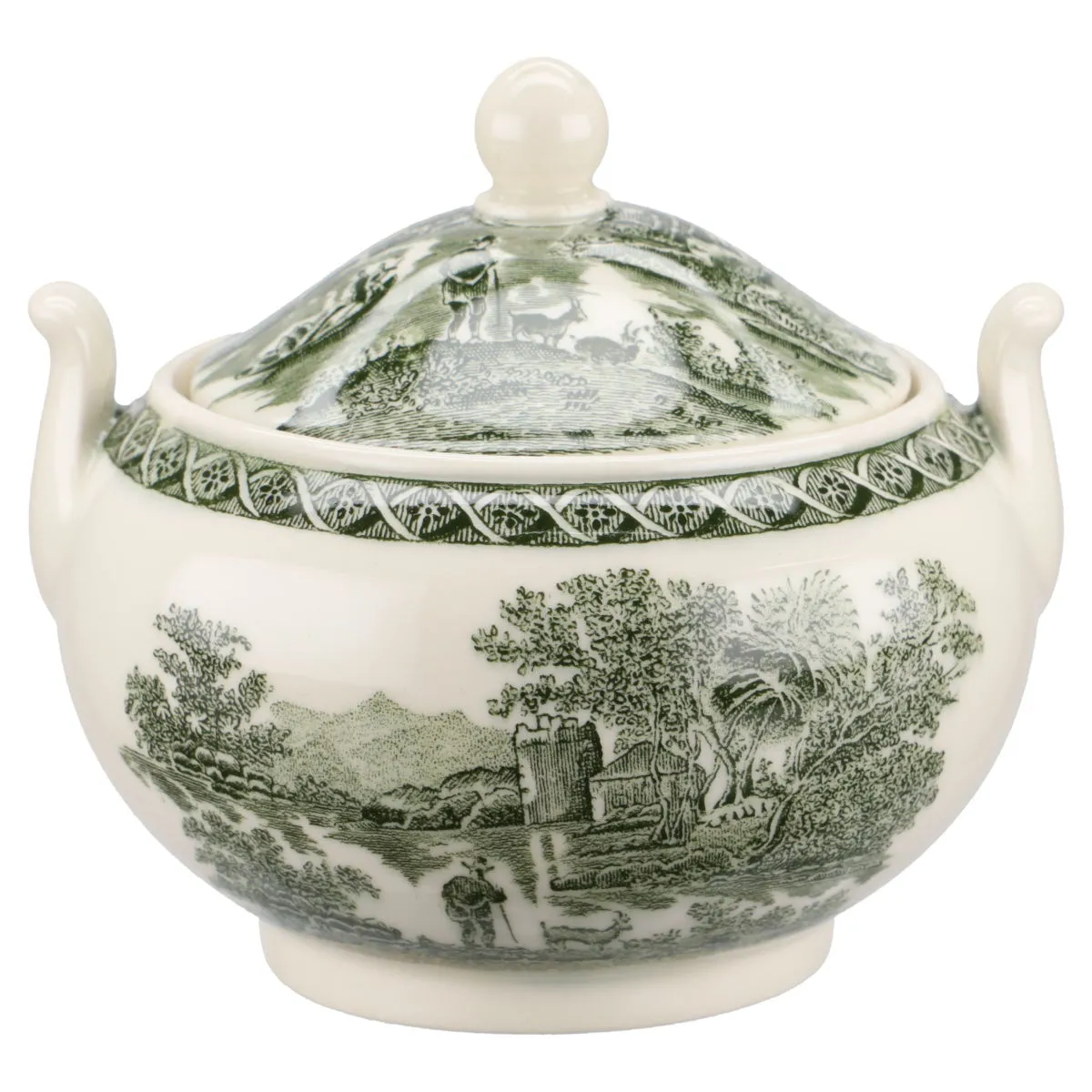 Zuckerdose - Wedgwood Lugano grün