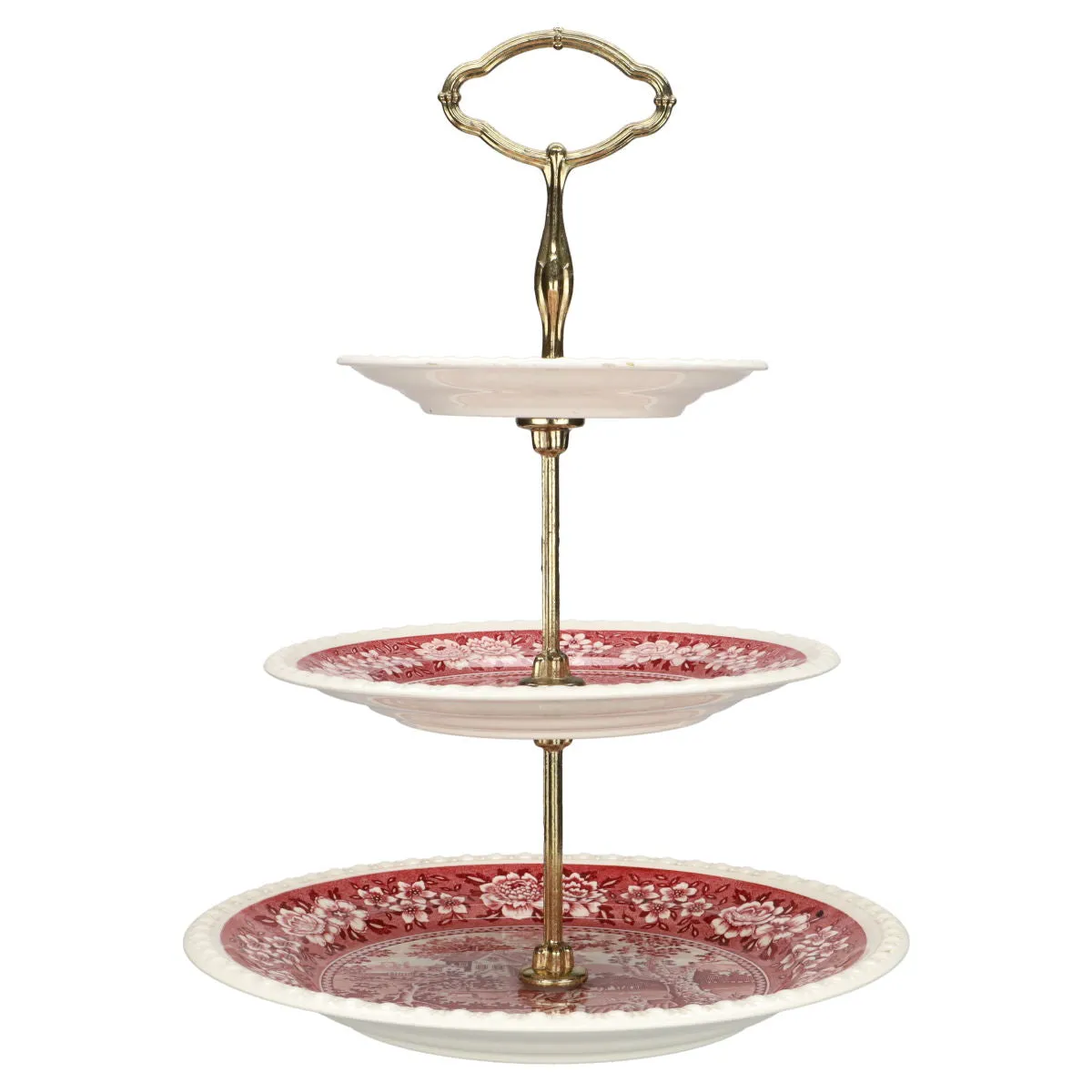 Etagere 3-stufige H 35 cm - Villeroy & Boch Rusticana rot