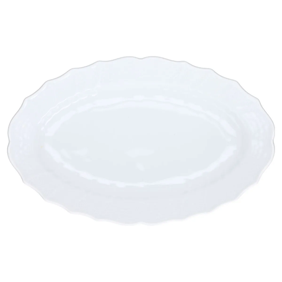 Fleischplatte mittelgroß - Hutschenreuther Dresden weiß