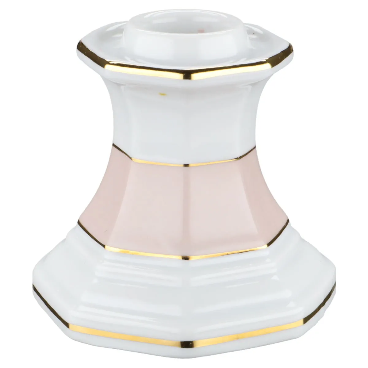 Kerzenleuchter - Winterling Kirchenlamitz La Belle Roséband - Goldrand