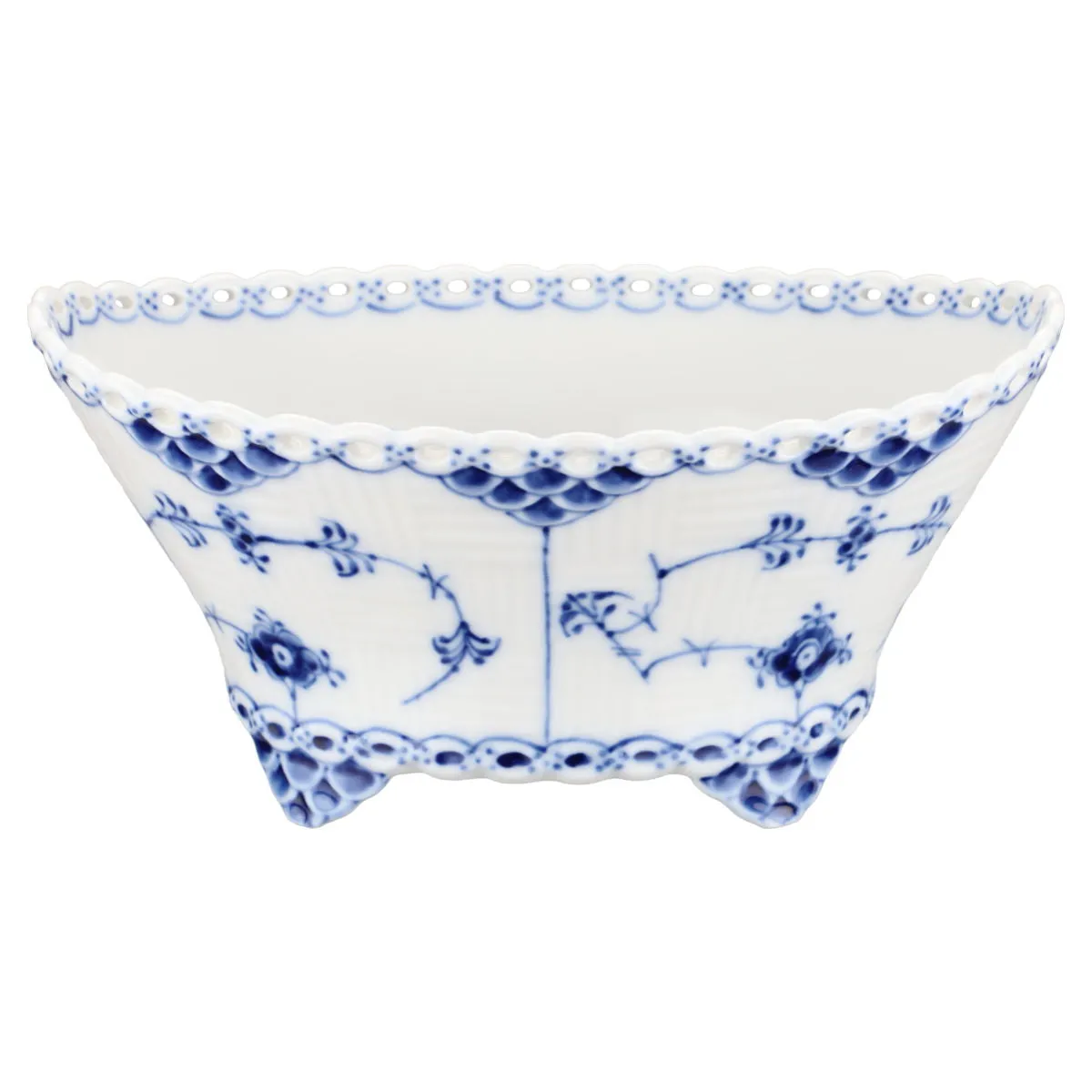 Fingerschale auf Füßen Modell 1177 - Royal Copenhagen Musselmalet Vollspitze I. Wahl