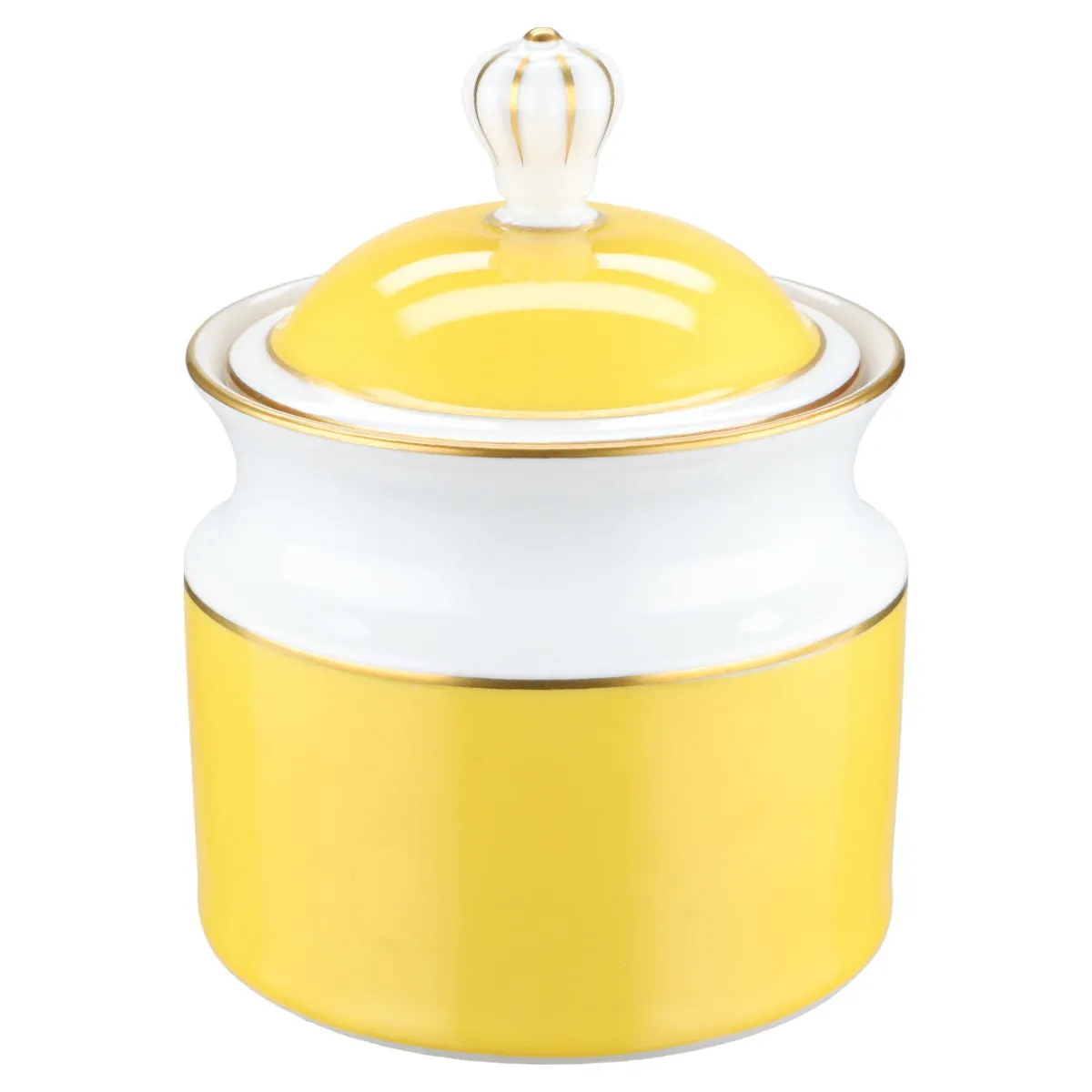 Zuckerdose - Königl. pr. Tettau Victoria Herrenhausen gelb