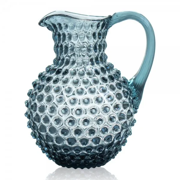 Klimchi Studio Karaffe Hobnail Jug Misty Blue (1000ml)