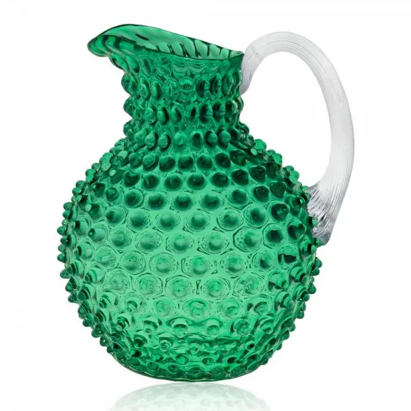 Klimchi Studio Karaffe Hobnail Jug Underlay Dark Green (1000ml)