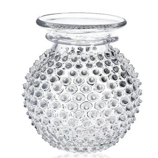 Klimchi Studio Vase Hobnail Collar Transparent