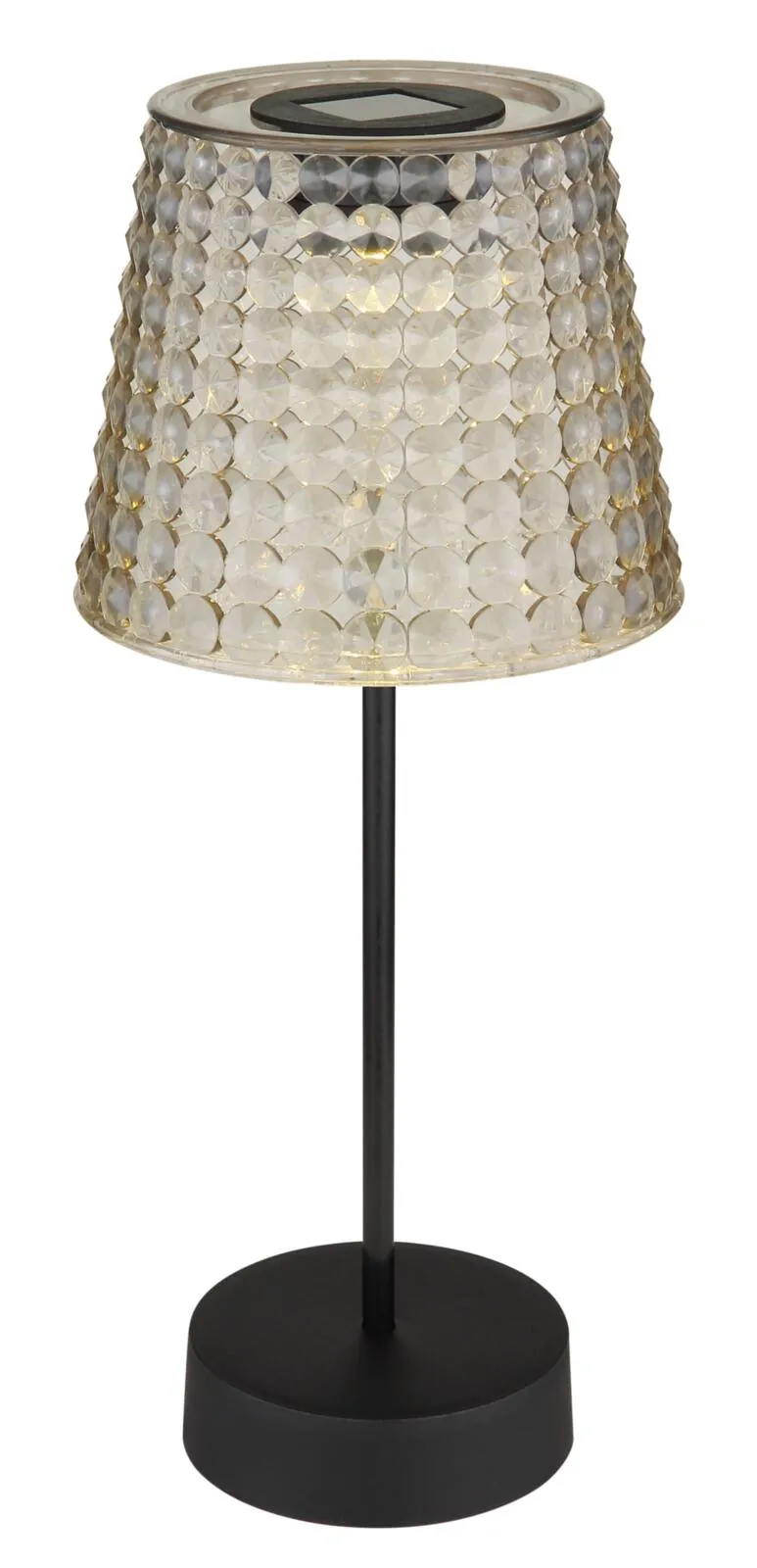 Solarleuchte Schirm in Kristalloptik