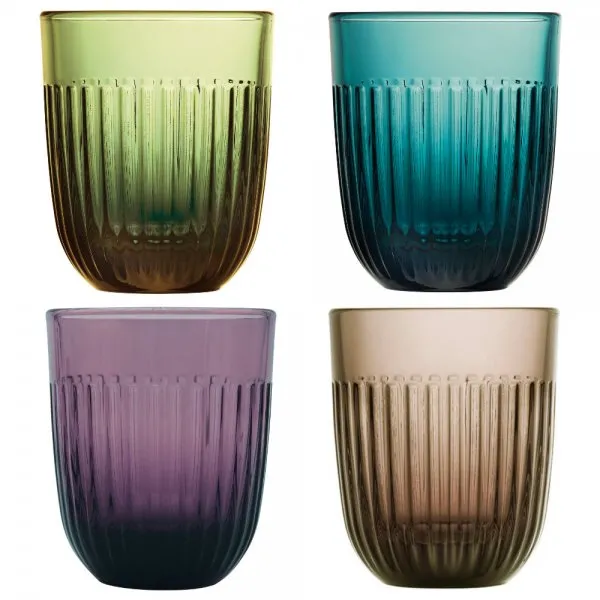 La Rochère Trinkgläser Set Gobelet Ouessant Bunt (4-teilig)