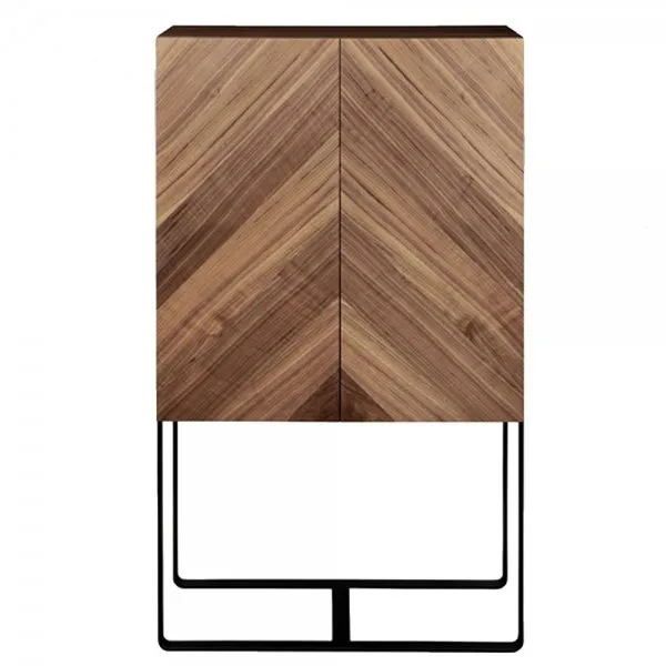 Lambert Barschrank Cheers Nussbaumholz (161cm)