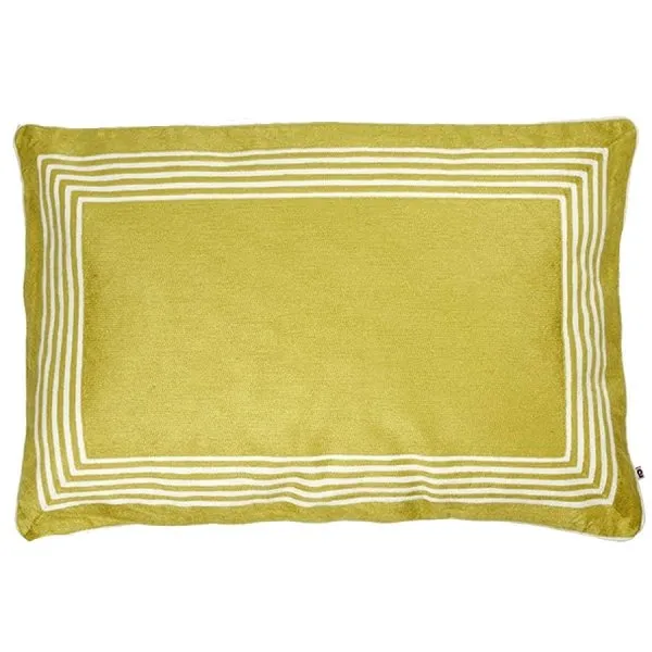 Lambert Kissen Cannes Senf Weiß