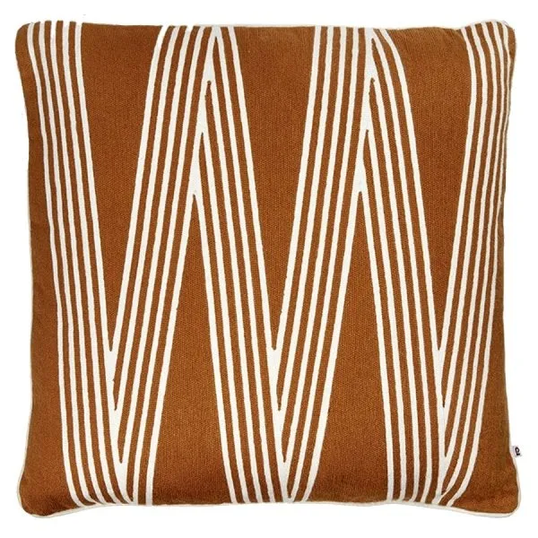 Lambert Kissen Nizza Rost/Weiß (50x50cm)