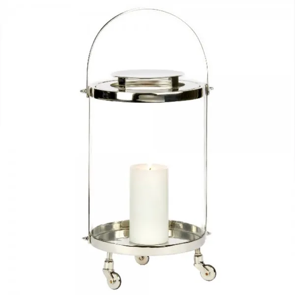 Lambert Laterne Salama Auf Rollen Aluminium Nickel