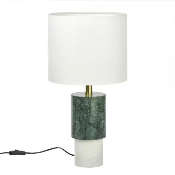 Lambert Tischleuchte Mit Lampenschirm Fifth Avenue Rund Grün/Weiß