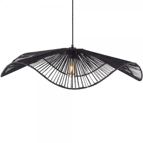 Leitmotiv Pendelleuchte Sombra Paper Rope Black (Large)