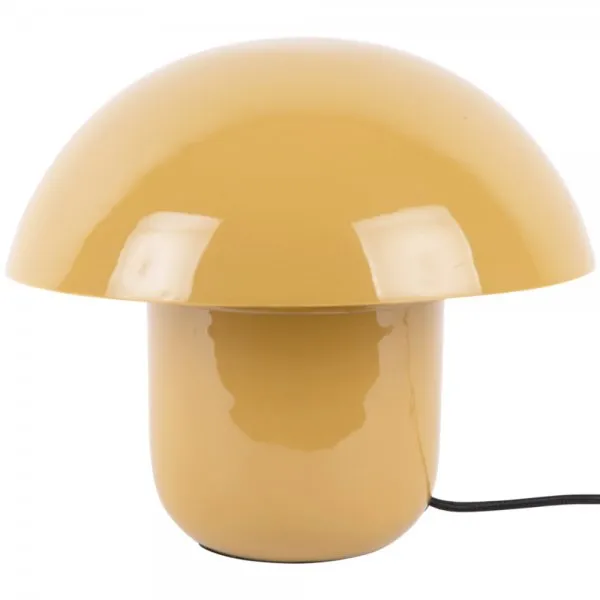 Leitmotiv Tischleuchte Fat Mushroom Enamel Honey Yellow (25x29cm)