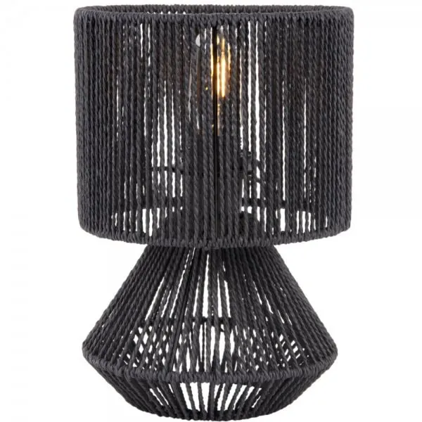 Leitmotiv Tischleuchte Forma Paper Rope Black