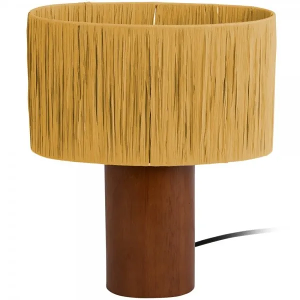 Leitmotiv Tischleuchte Sheer Oval Ochre Yellow (30,5x21cm)