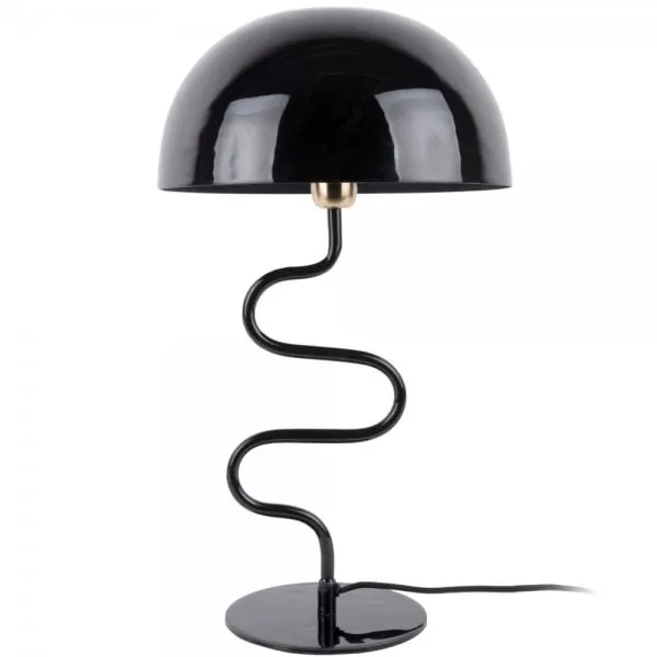 Leitmotiv Tischleuchte Twist Enamel Black (51x31cm)