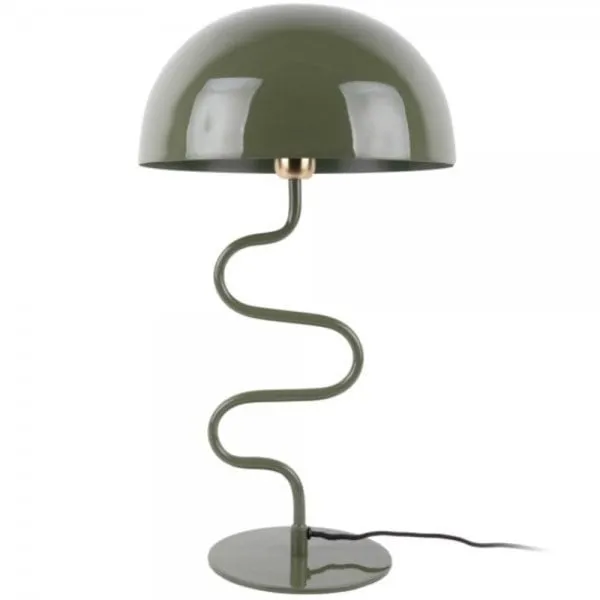 Leitmotiv Tischleuchte Twist Enamel Jungle Green (51x31cm)