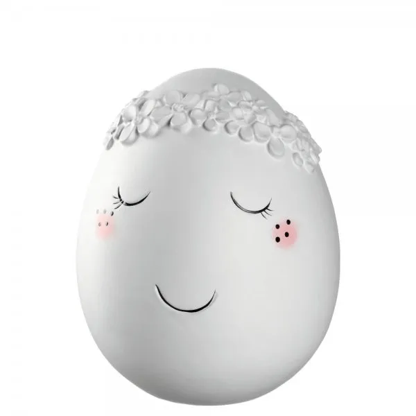 Leonardo Dekorationsobjekt Osterei mit Gesicht stehend (16 cm)