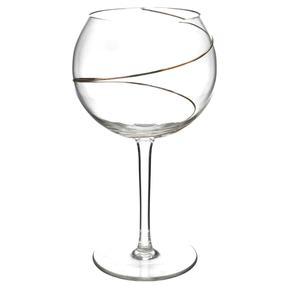 Burgund Burgunderglas - Leonardo Strada Spirale Gold