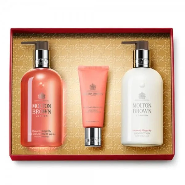 MOLTON BROWN Hand Care Trio Geschenkset Seife und Handcreme Heavenly Gingerlily (3-teilig)